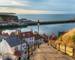 The 199 Steps at Whitby on the North Yorkshire coastline