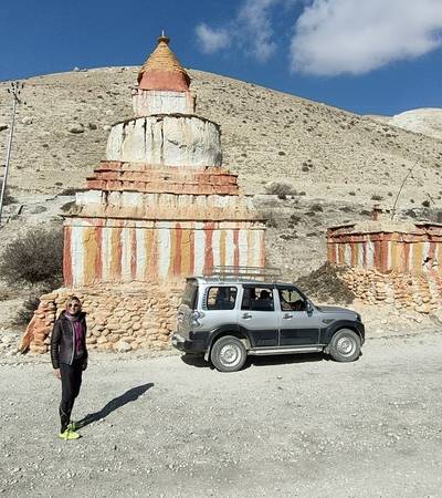 Drive north of Lo Manthang by jeep