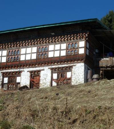 Traditional Bhutanese farmhouse