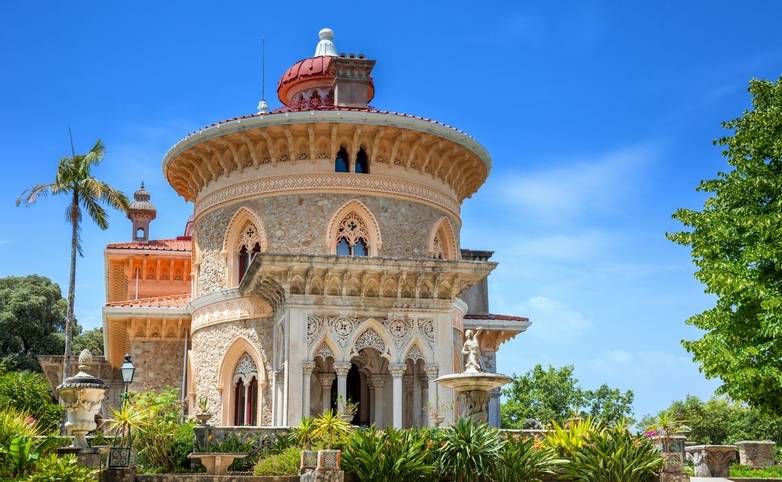 National museum of Palace of Monserrate - famous landmark in Sintra, Lisbon, Portugal, European travel