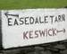 Easedale Tarn and Keswick Signpost, Lake District, England