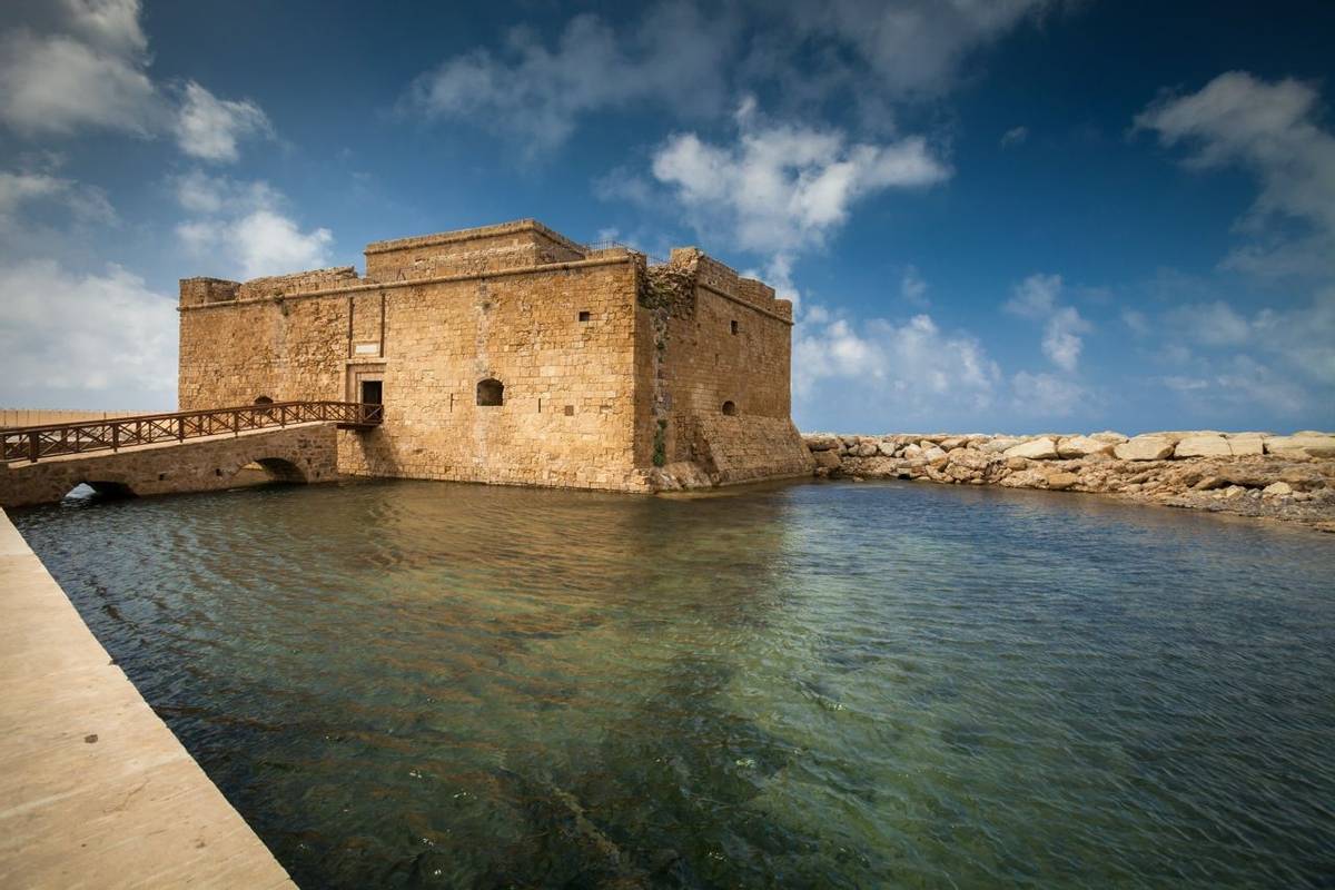 Late afternoon view of the Paphos Castle (Paphos, Cyprus)