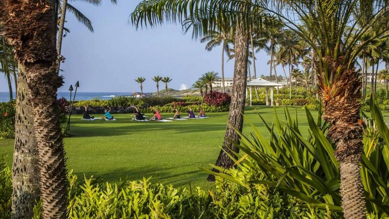 Grand Hyatt Kauai Resort & Spa lawn yoga.jpg