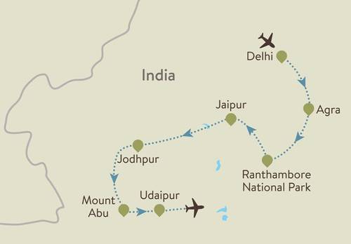 Itinerary Map Rajasthan