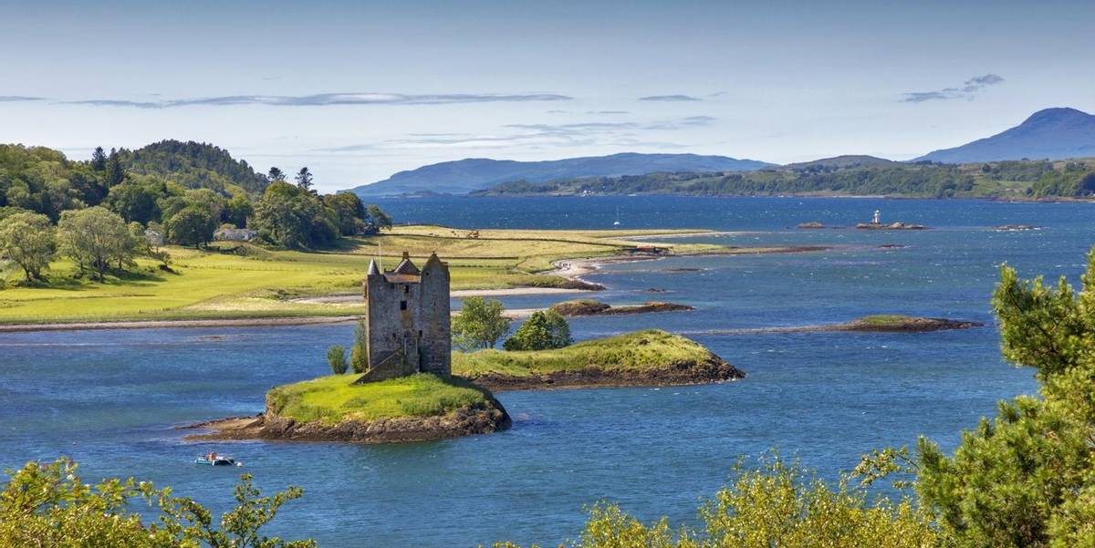Castle Stalker, Loch Linnhe, Port Appin, Highlands, Argyll and Bute, Scotland