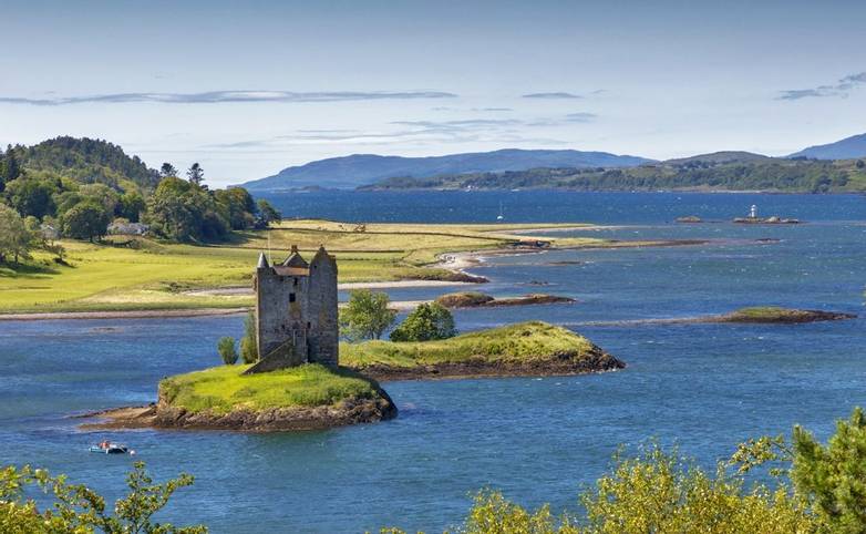 Castle Stalker, Loch Linnhe, Port Appin, Highlands, Argyll and Bute, Scotland