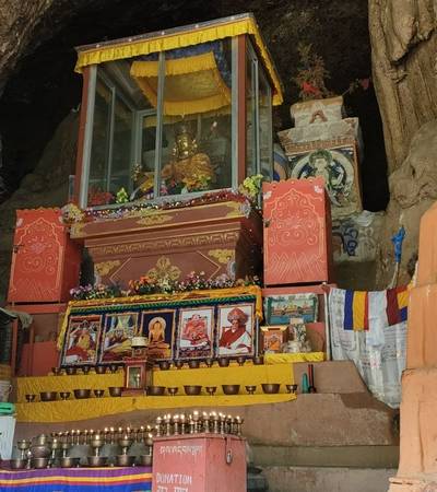 Inside Chungzi Caves in Upper Mustang