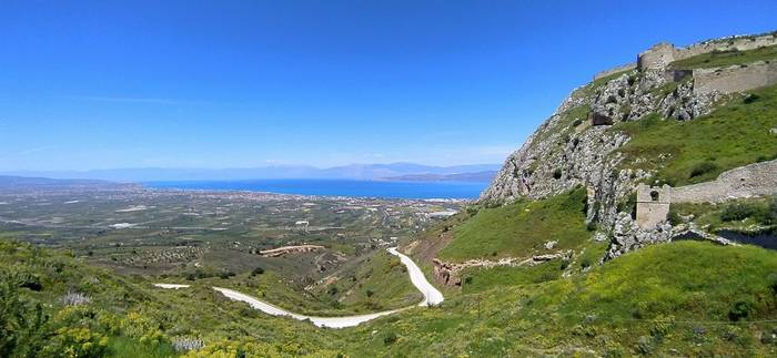 Acrocorinth and the Gulf of Corinth © Rob Mileto, April 2025 tour