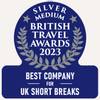 British Travel Awards 2023 - Best Company for UK Short Breaks