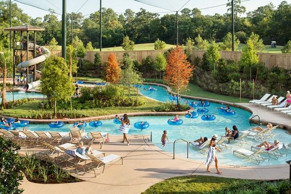 Resort pool activities.