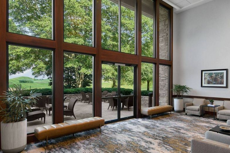 Montgomery Marriott Prattville Hotel lobby patio.jpg