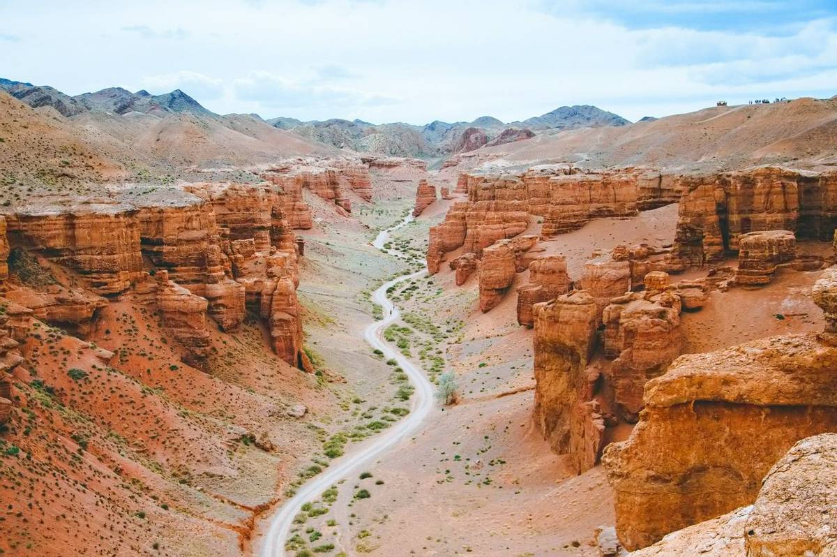 Picturesque view to the Charyn canyon- National natural park in Almaty region