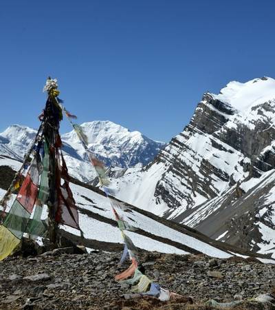 Pass above Pokharkang BC (5,030m)