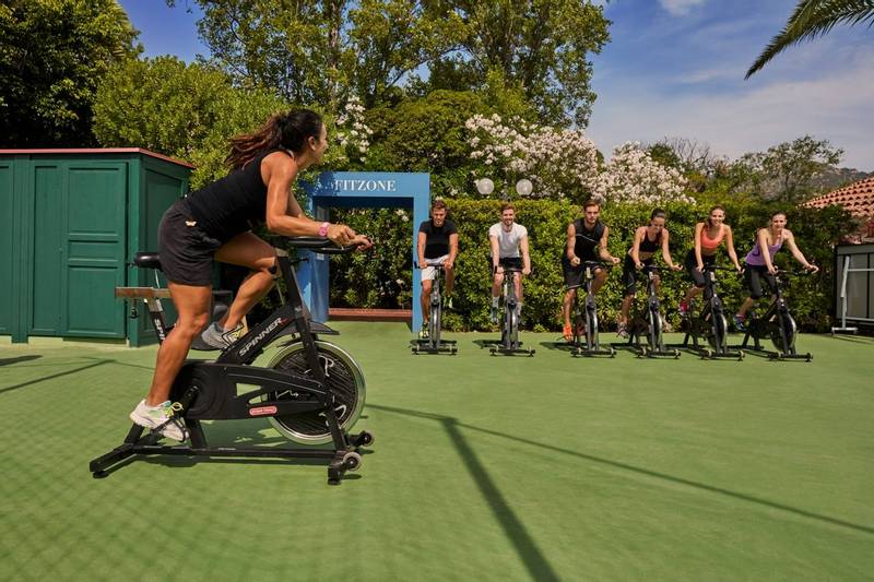 Spin class at Forte Village