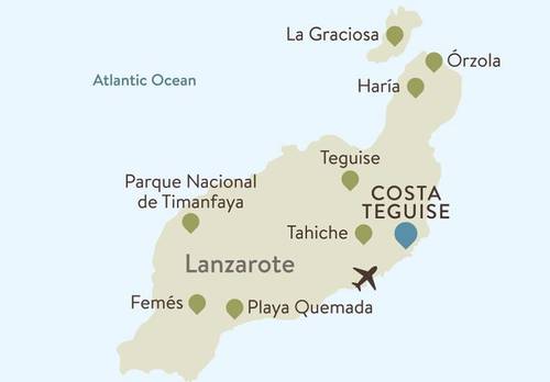 Lanzarote Itinerary Map