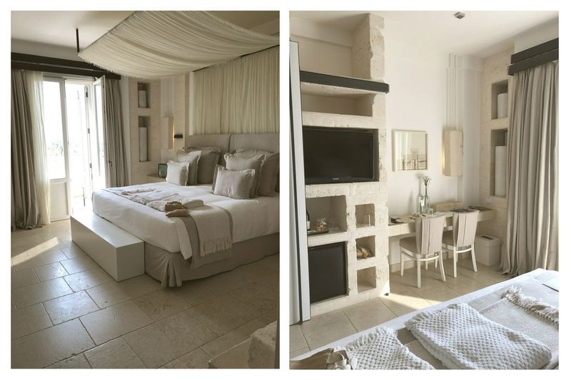 Hotel bedroom suites at Borgo Egnazia in Puglia, Italy