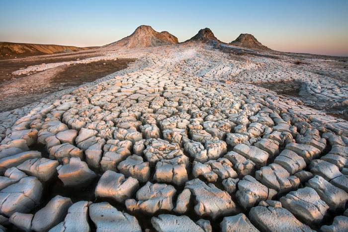 Mud Volcanoes in Gobustan Desert