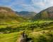 SCAFELL PIKE, ENGLAND - AUGUST 11:- Hikers beginning the climb to the summit of Scafell Pike in England's Lake District.  Sc…