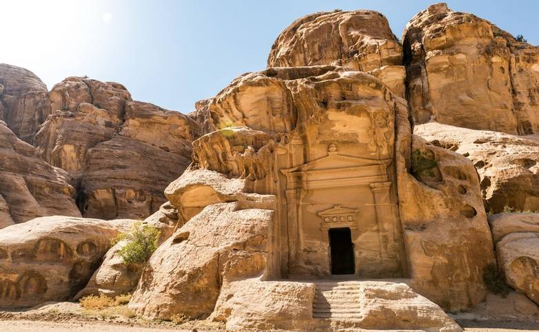 Nabatean temple in Little Petra, Jordan