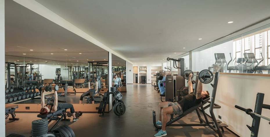 People working out in the gym at Six Senses Kaplankaya