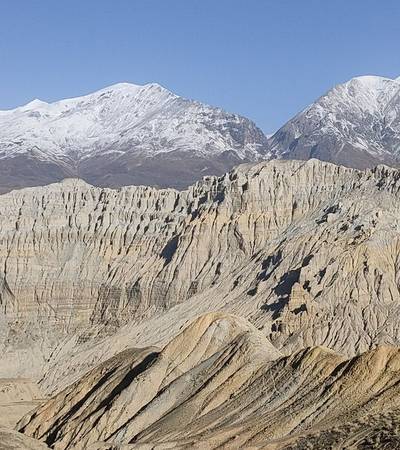 View from the trail from Yara to Tangge in Upper Mustang
