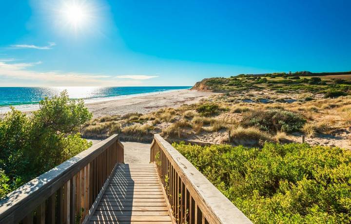 Port Willunga Beach view on a day, South Australia Port Willunga Beach view on a day, South Australia