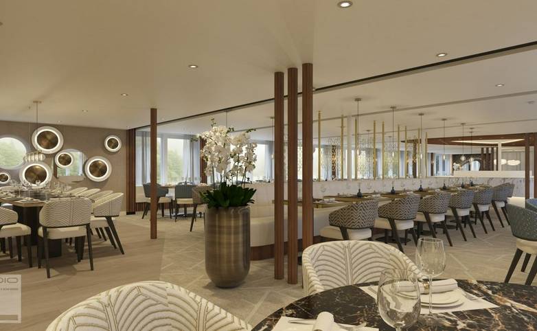 AMADEUS Aurea_ Restaurant - Render_Restaurant of the AMADEUS Aurea - Render Picture_Lueftner Cruises_Amadeus_Internal.jpg