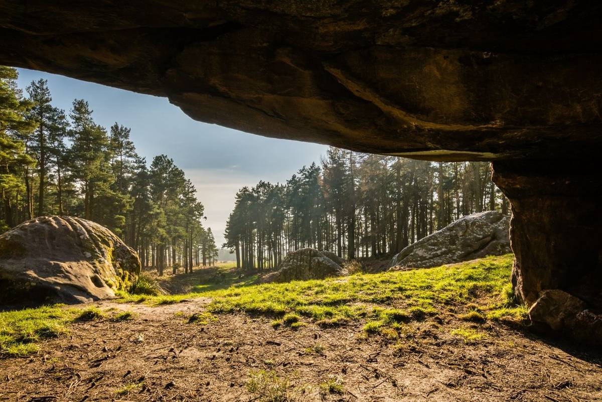 St Cuthbert's Cave where it is reputed that the monks of Lindisfarne hid St Cuthbert's body following Viking raids on the is…