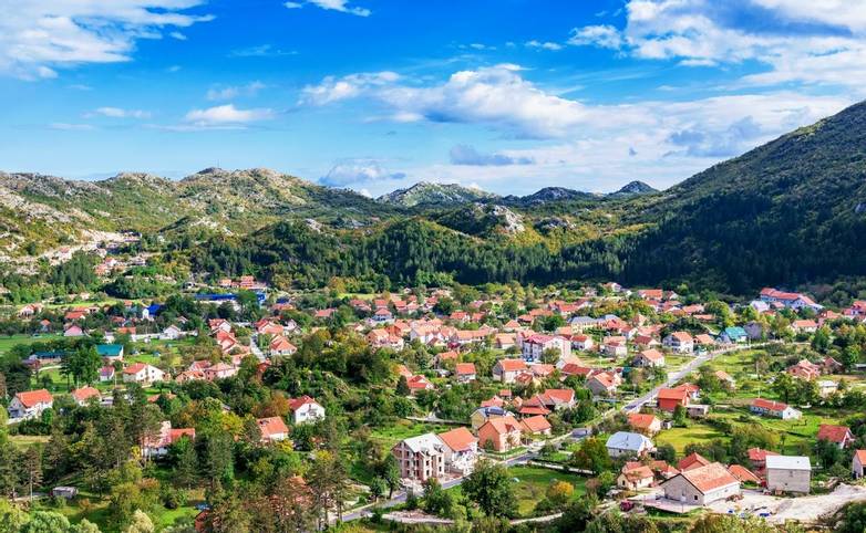 Houses in Cetinje Montenegro