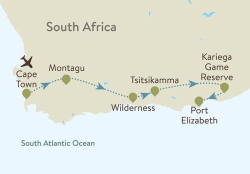 The Cape & Garden Route Itinerary Map