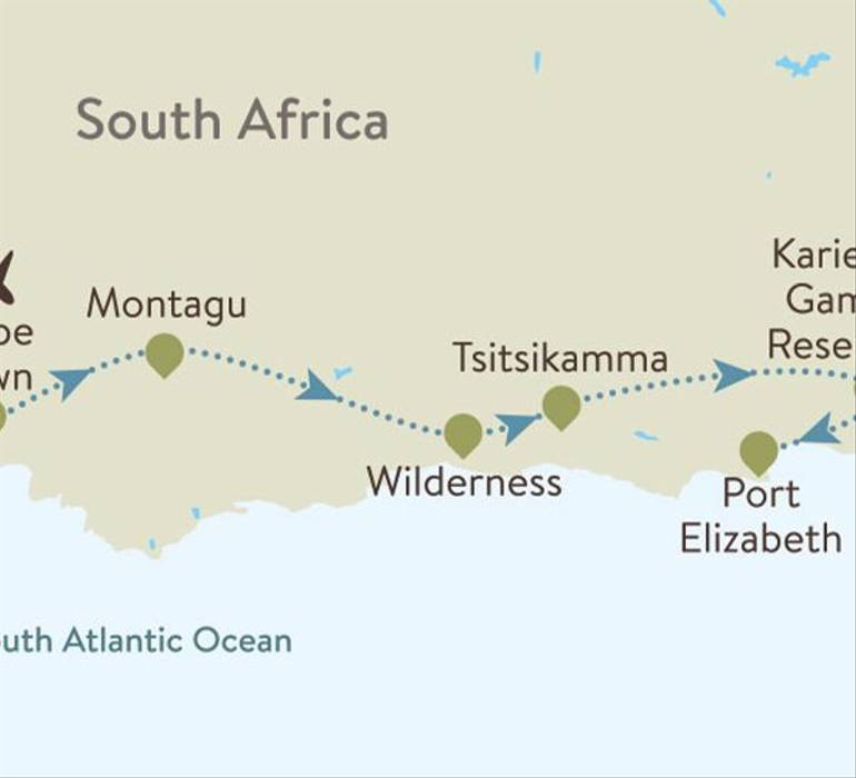 The Cape & Garden Route Itinerary Map