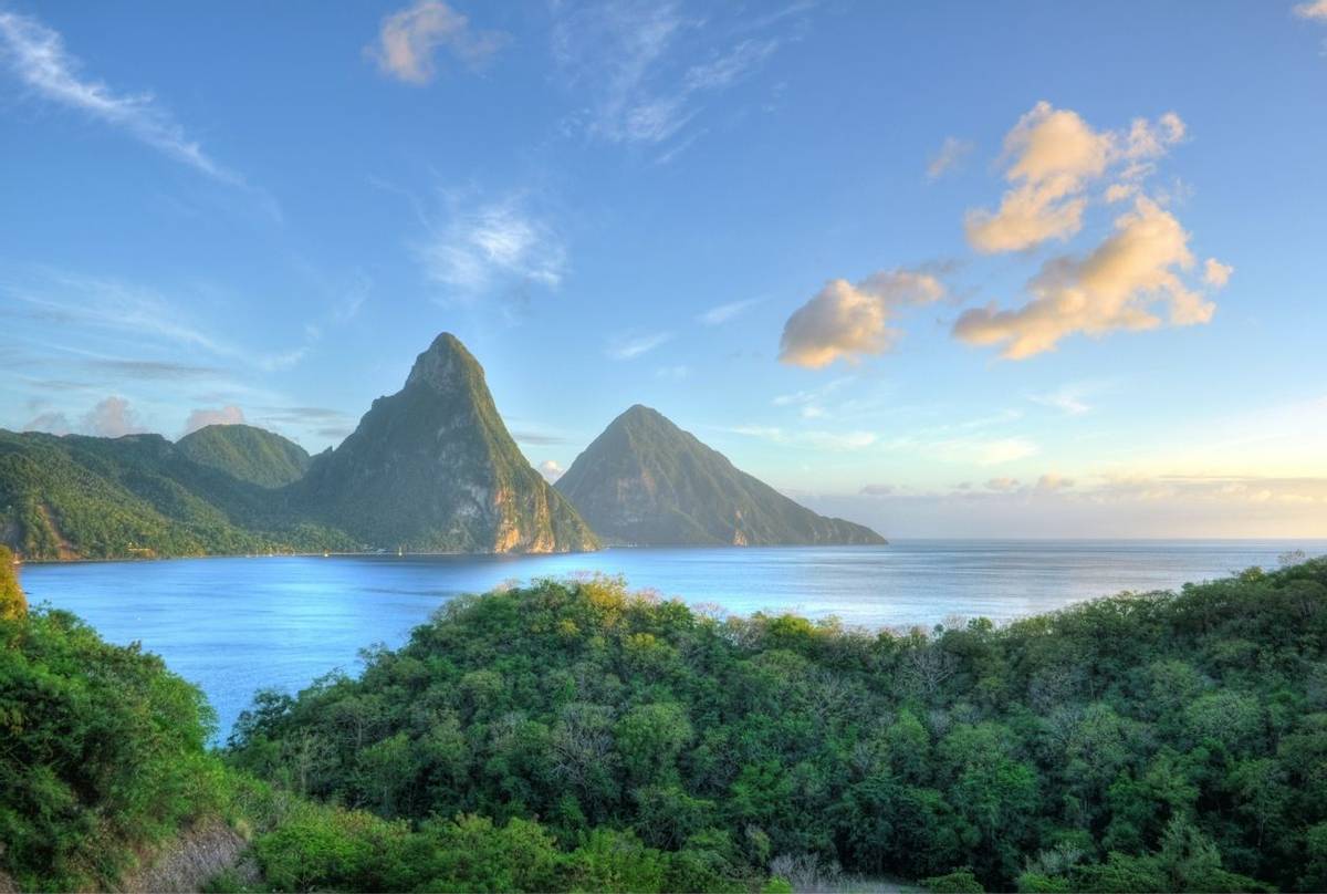 Les Pitons, St.  Lucia. Shutterstock 134456765
