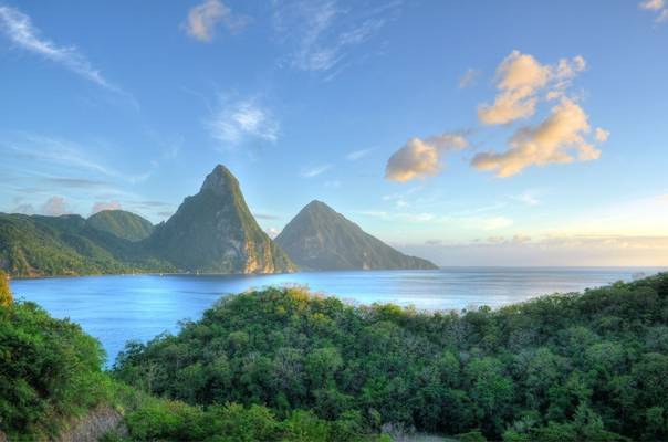 Les Pitons, St.  Lucia. Shutterstock 134456765