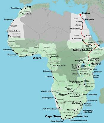 NAIROBI to CAIRO (62 days) Nile Trans