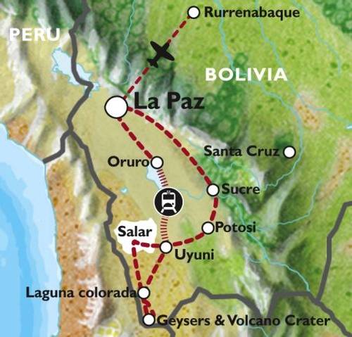 LA PAZ to LA PAZ (15 days) Bolivia Encompassed (Inc. Amazon Jungle)