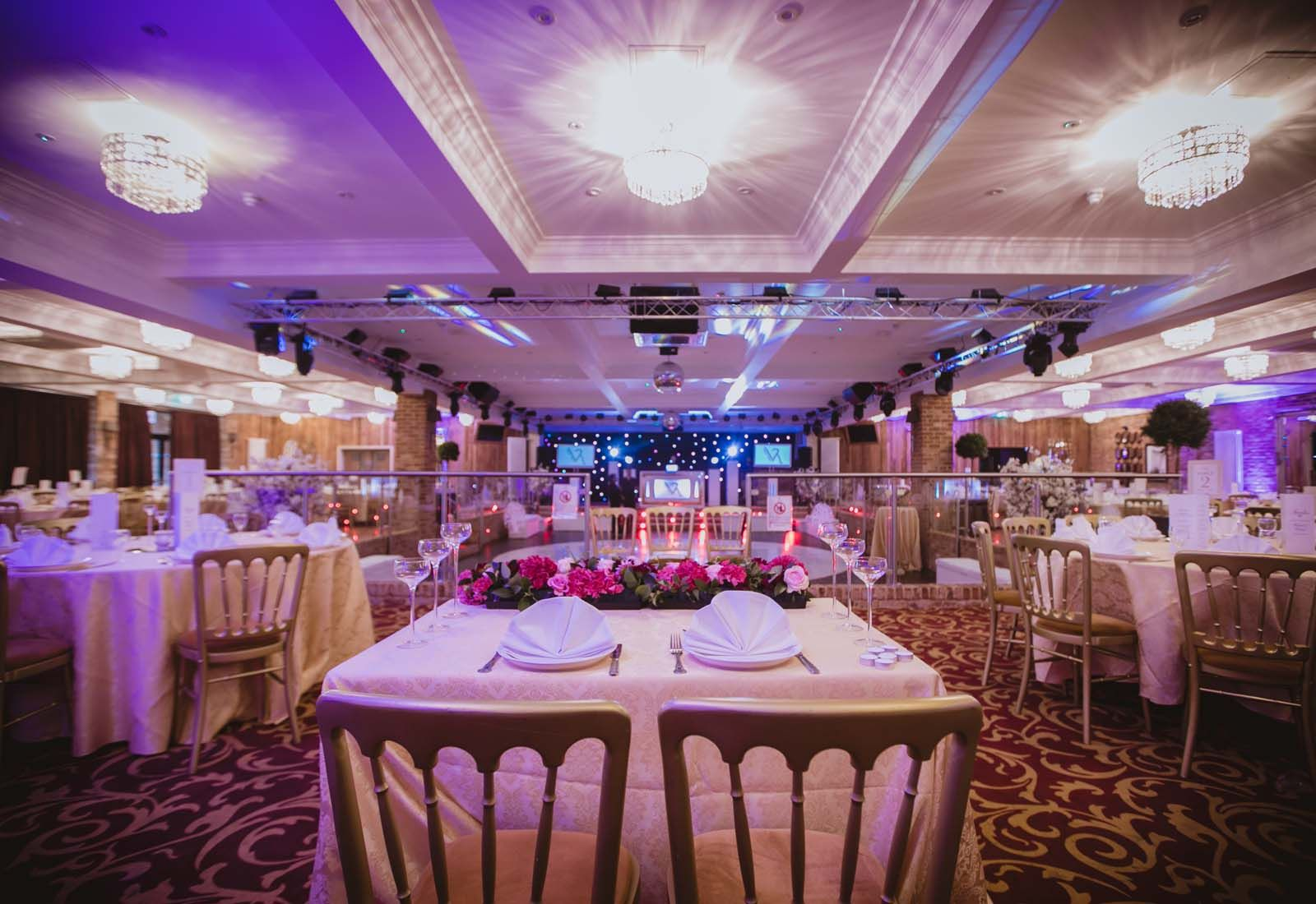 Asian wedding set up Grand ballroom