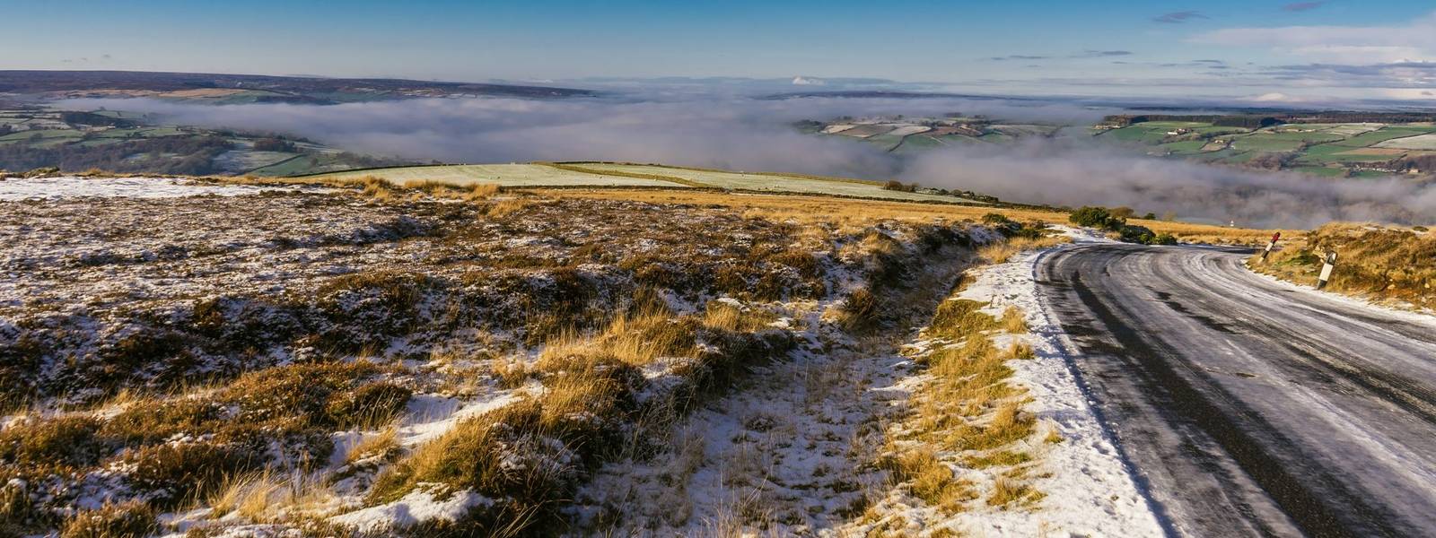 Winter scene on the North Yorkshire Moors above Gorsmont.