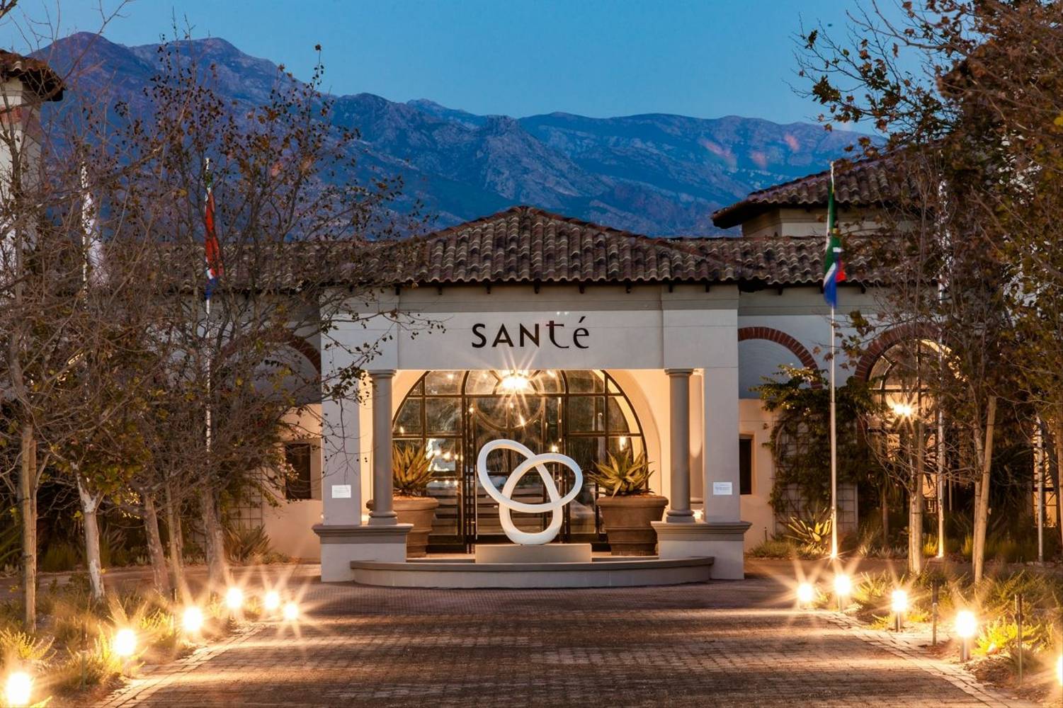 Sante Wellness Retreat and Spa frontage in South Africa