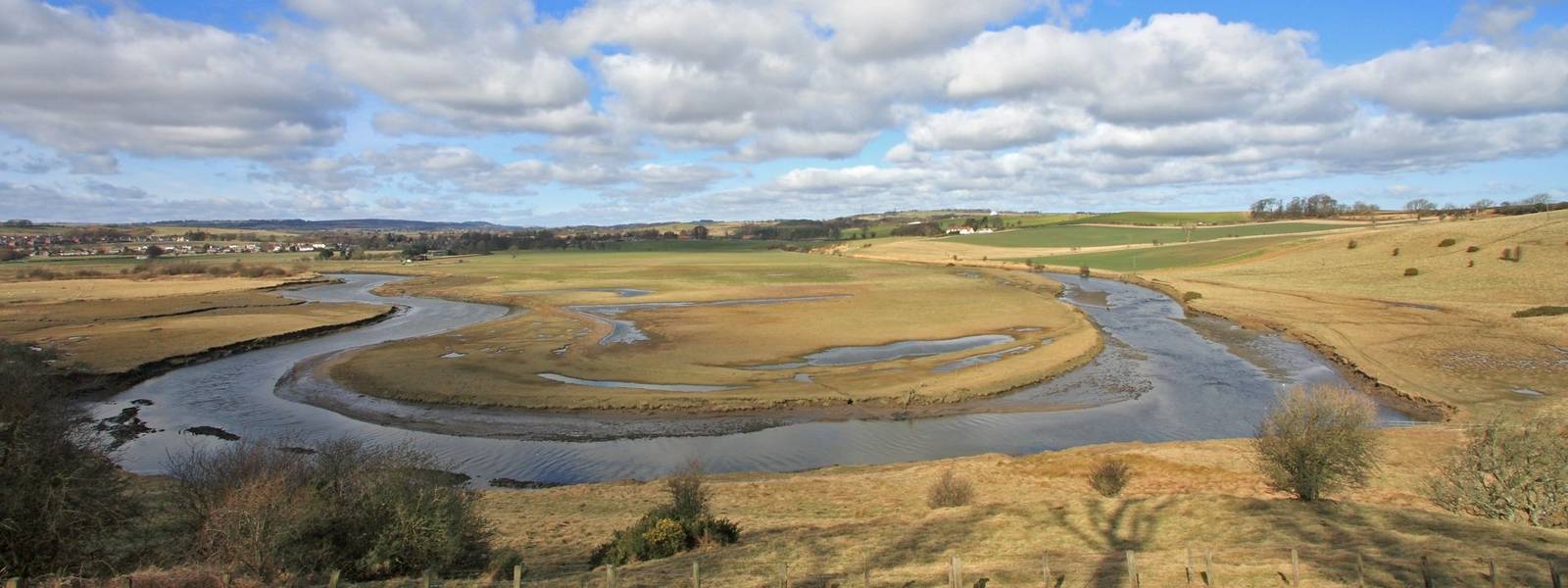 The River Aln Foxton Bends Northumberland