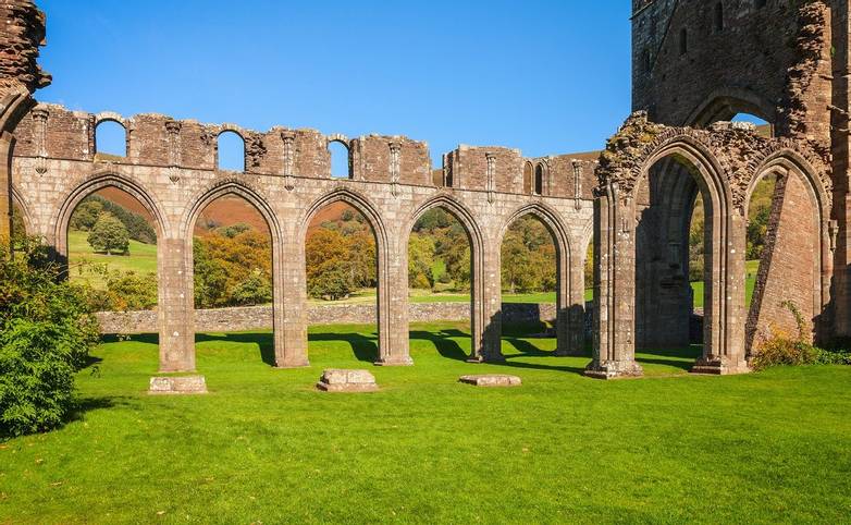 Remains of Nave from the cloisterLlanthony Priory Cadw SitesSAMN: MM004NGR: SO289278MonmouthshireSouthPrioriesMediev…