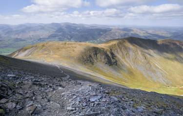 Views of Carl Side, Ullock Pike, Southerndale and Bassenthwaite Common on Skiddaw in the English Lake District.