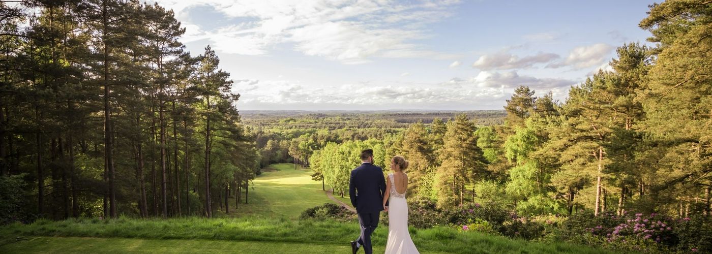 Views across Hampshire and the South downs from Old Thorns Golf Course