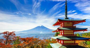 Mt. Fuji with Chureito Pagoda, Fujiyoshida, Japan 