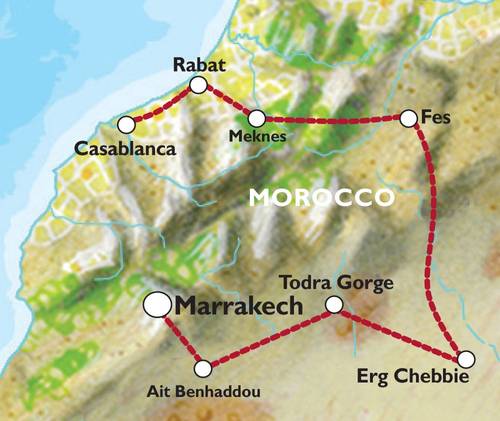 CASABLANCA to MARRAKECH (8 days) Moroccan Highlights