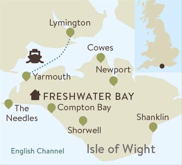 Isle of Wight Family Walking Itinerary Map