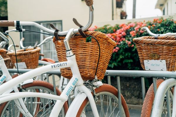 Hotel Milo bikes with baskets.jpg