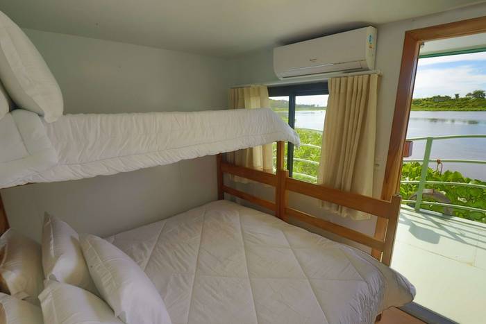 An Economy Room on the Naturezas Boat, Brazil