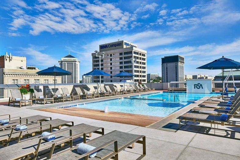 Renaissance Montgomery Hotel & Spa at the Convention Center rooftop pool.jpg