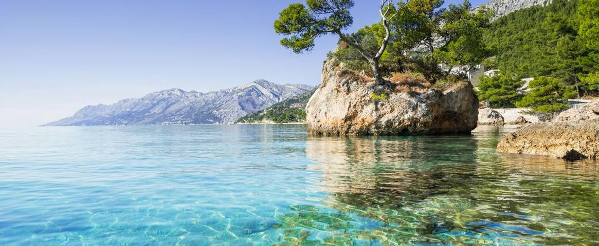 Baska Voda on the Dalmatian Coast, Croatia 