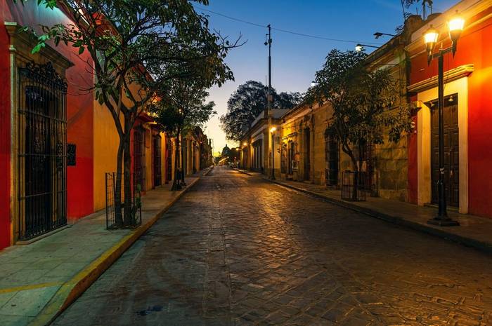 Sunrise street, Oaxaca, Mexico shutterstock_1766876666.jpg